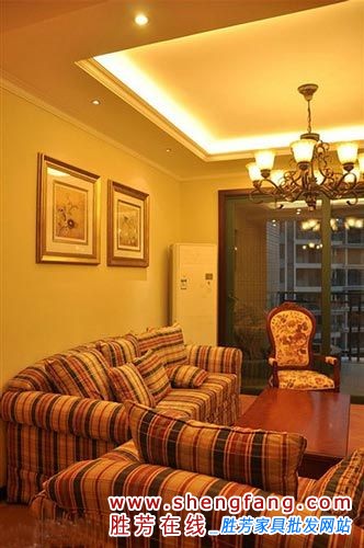 网购达人的省钱家 90平美式风设计