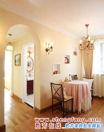 浪漫80平米欧式二居室婚房欣赏