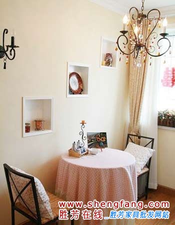 浪漫80平米欧式二居室婚房欣赏