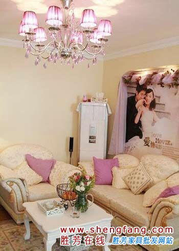 浪漫婚房大揭密 80平米欧式二居室