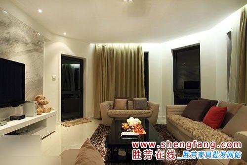 现代简约风格装修 年轻夫妻的婚房