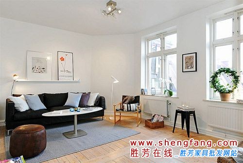 50平米小户型清爽装修方案