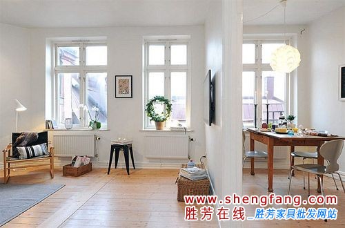 50平米小户型清爽装修方案