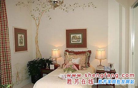 田园风格，有了树的点缀更让人觉得置身于园林之家