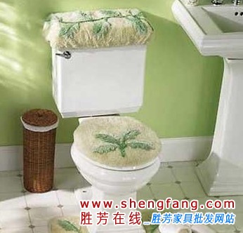 小女生最爱的卫浴四件套 