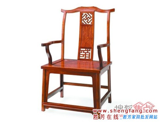 明式黄花梨拼格背板方脚四出头官帽椅 明式黄花梨拼格背板方脚四出头官帽椅