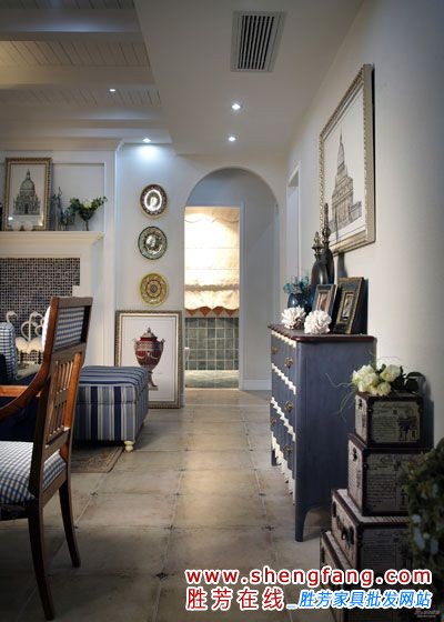 85㎡地中海风格样板间欣赏