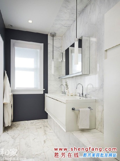 大理石打造奢华卫浴间