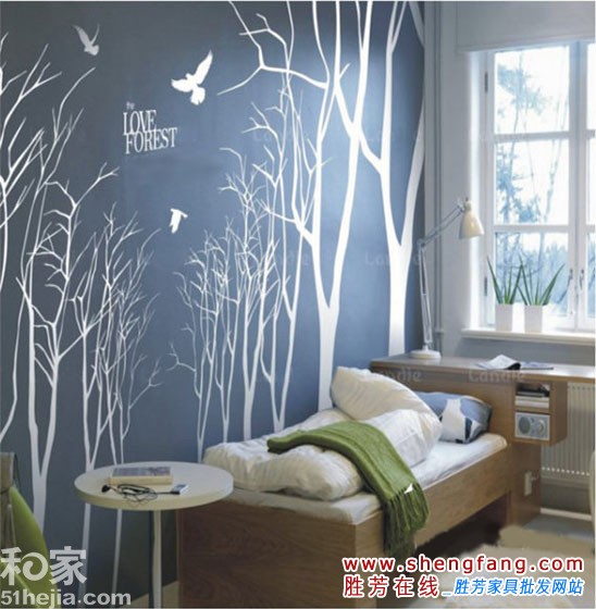 卧室壁纸的设计欣赏