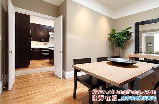 实木家居中餐厅的设计效果