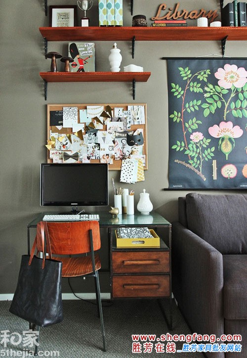 不规则空间打造休闲工作室