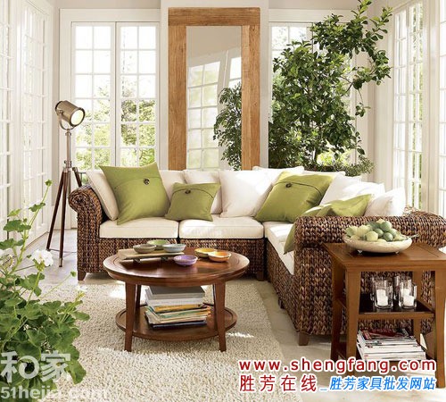 清新自然的客厅装饰效果