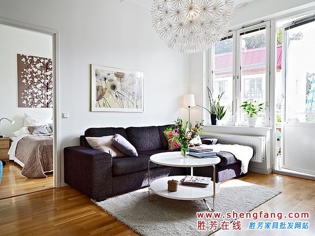 小居室气质客厅打造方案