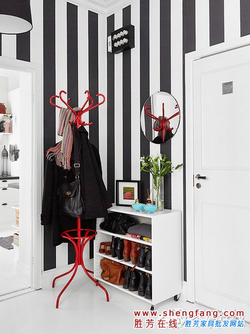 54平米家居黑白色彩搭配欣赏