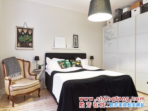 54平米家居黑白色彩搭配欣赏