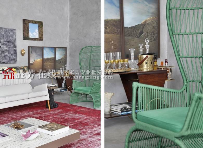 时尚与复古并驾齐驱的房间