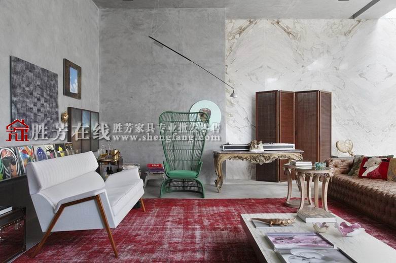 时尚与复古并驾齐驱的房间