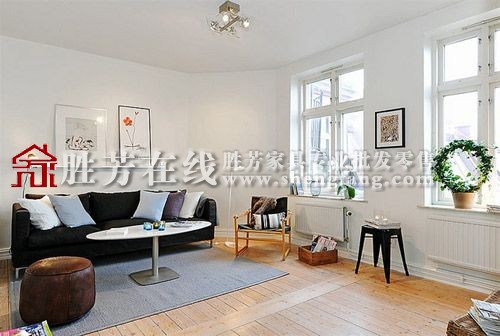 50平米现代田园风装修