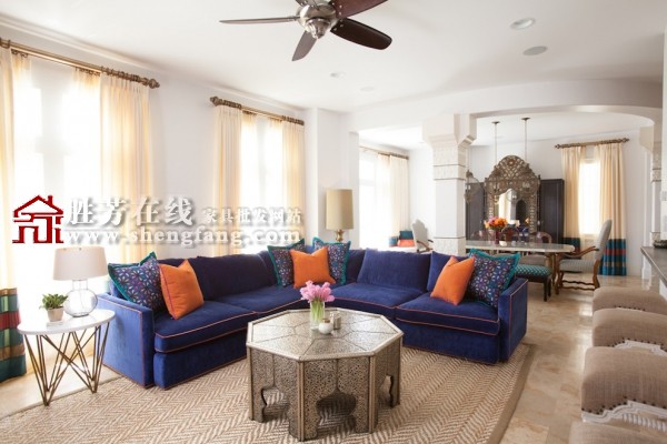 蓝色混搭风格家居