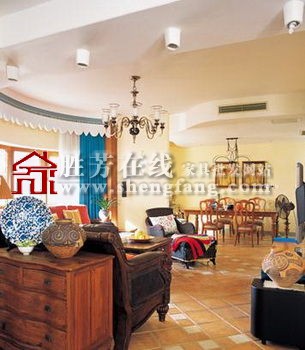 地砖铺设的欧式家居