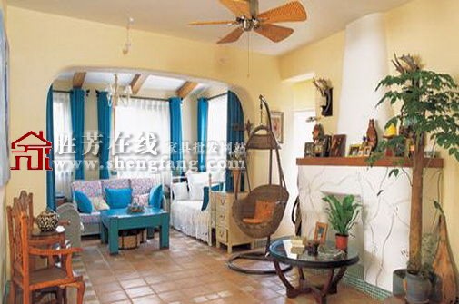 地砖铺设的欧式家居