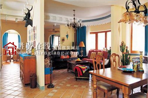 地砖铺设的欧式家居