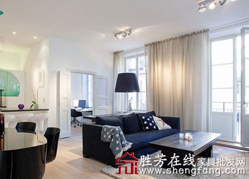 80平英伦范儿小户型装修