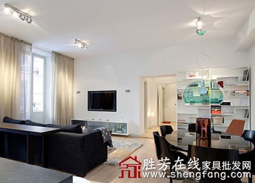 80平英伦范儿小户型装修