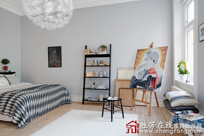 90平米瑞典风格公寓设计欣赏