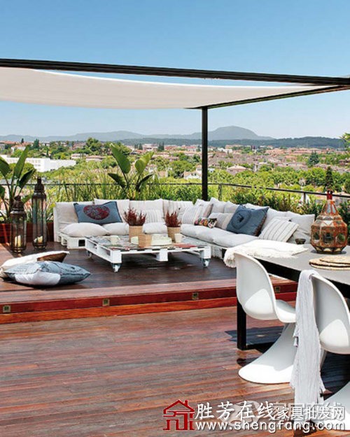 80平米的超大阳台家居