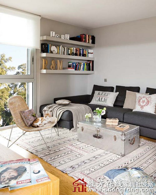 80平米的超大阳台家居