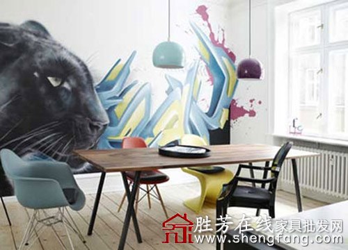 涂鸦增加家居新韵味