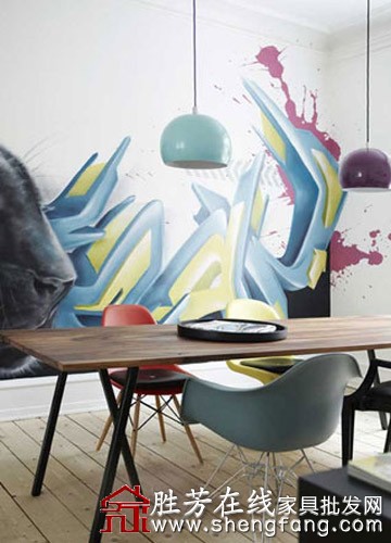 涂鸦增加家居新韵味