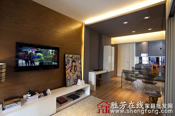 巴西45平小户型现代公寓