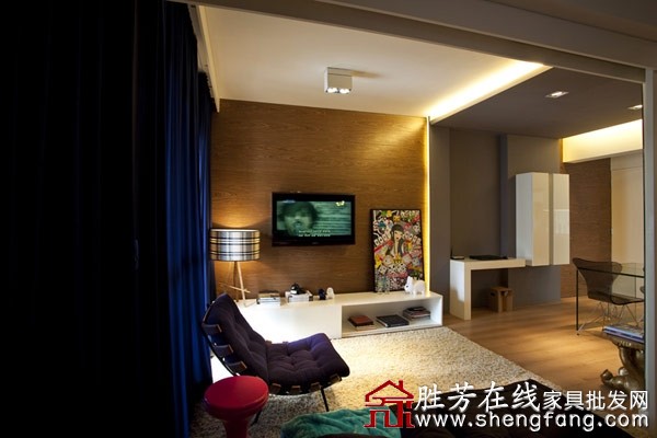 巴西45平小户型现代公寓