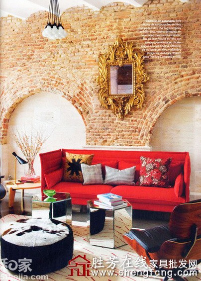 红色甜蜜婚房家居欣赏