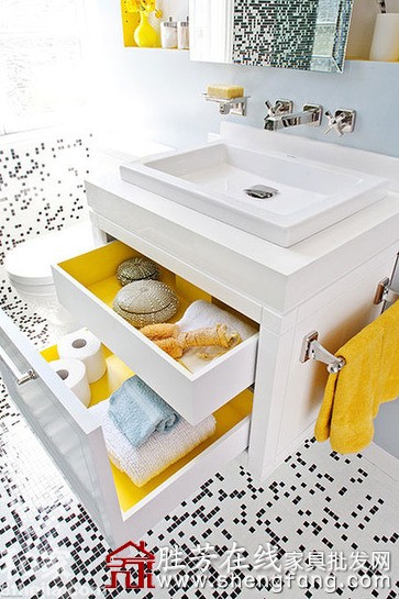 卫生间的巧妙收纳设计