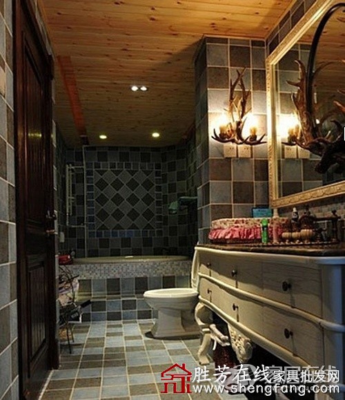 瓷砖拼贴出美丽浴室