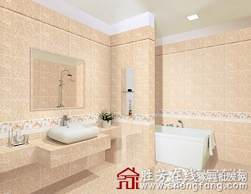瓷砖拼贴出美丽浴室