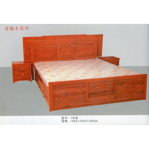 胜芳床批发 卧室家具 床 实木 中式 现代 简约 双人床 硬床 双全实木家具