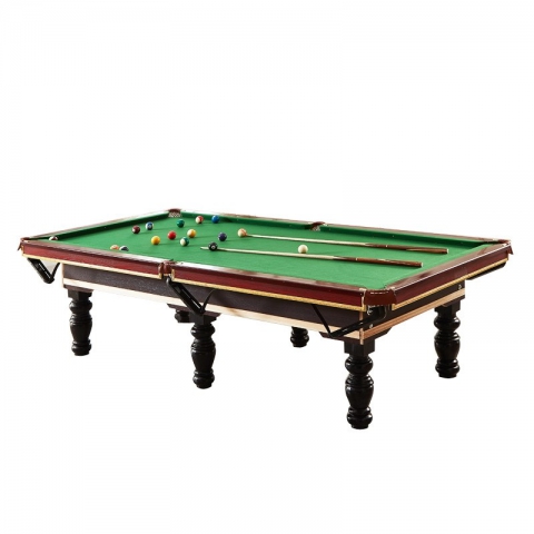 台球桌家用 标准型成人美式黑八桌球台台球乒乓球二合一两用桌子