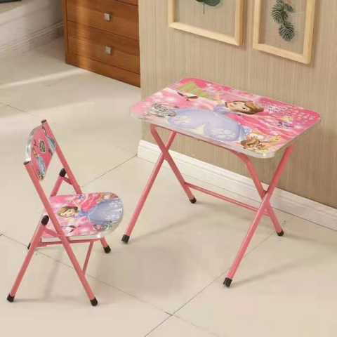 胜芳校具批发 儿童折叠桌椅 小学生课桌椅 写字台 桌椅套装 家用型 写字桌 小孩子学习桌 传奥家具