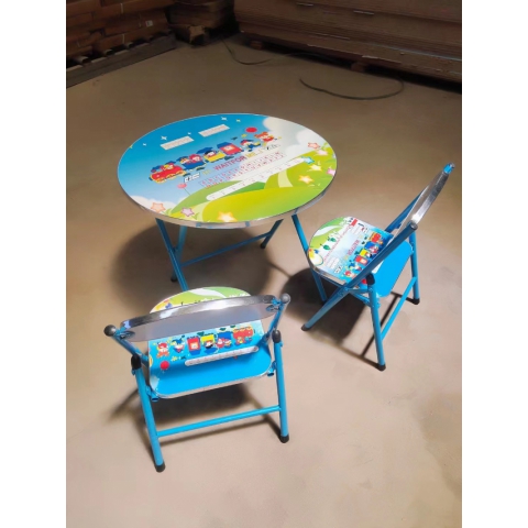 胜芳校具批发 儿童折叠桌椅 小学生课桌椅 写字台 桌椅套装 家用型 写字桌 小孩子学习桌 传奥家具