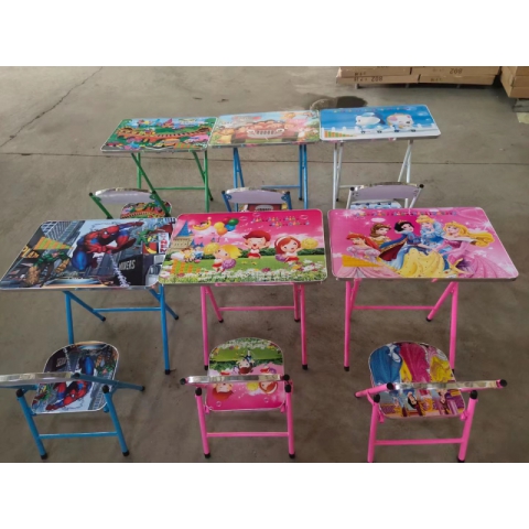 胜芳校具批发 儿童折叠桌椅 小学生课桌椅 写字台 桌椅套装 家用型 写字桌 小孩子学习桌 传奥家具