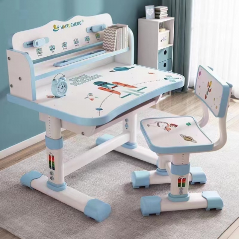 胜芳校具批发 儿童书桌书柜组合 小学生课桌椅 写字台 桌椅套装 家用型 写字桌 小孩子学习桌 传奥家具