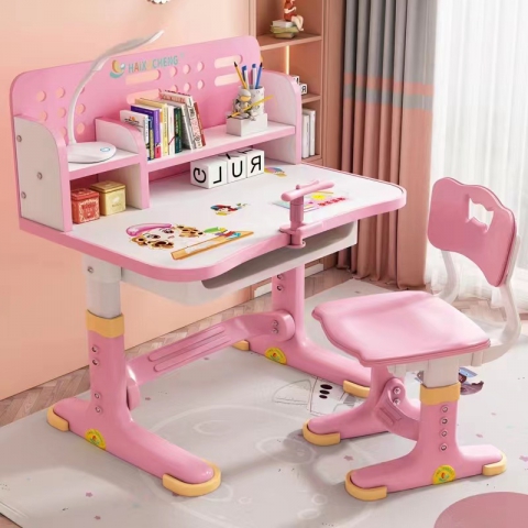 胜芳校具批发 儿童书桌书柜组合 小学生课桌椅 写字台 桌椅套装 家用型 写字桌 小孩子学习桌 传奥家具