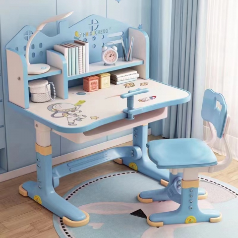 胜芳校具批发 儿童书桌书柜组合 小学生课桌椅 写字台 桌椅套装 家用型 写字桌 小孩子学习桌 传奥家具