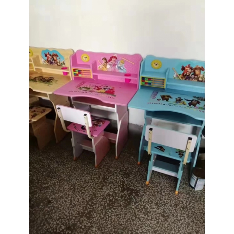 胜芳校具批发 儿童书桌书柜组合 小学生课桌椅 写字台 桌椅套装 家用型 写字桌 小孩子学习桌 传奥家具