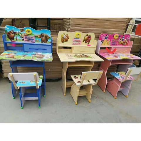 胜芳校具批发 儿童书桌书柜组合 小学生课桌椅 写字台 桌椅套装 家用型 写字桌 小孩子学习桌 传奥家具