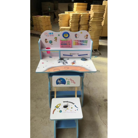 胜芳校具批发 儿童书桌书柜组合 小学生课桌椅 写字台 桌椅套装 家用型 写字桌 小孩子学习桌 传奥家具